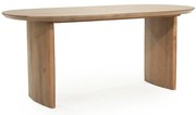 Eleonora Dex Ovale Eettafel Eikenhout Bruin 180x90 Cm - 180 X 110cm.
