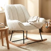 Schommelstoel Beige Stof