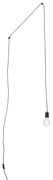 Design hanglamp zwart met stekker - Cavalux