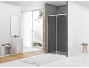 Van Rijn Products ST06 Softclose schuifdeur 8mm rookglas 178x200cm inclusief greep chroom ST06300180GR