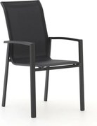 Dining tuinstoel | Forza Centallo | Textileen | Grijs | Stapelbaar | Kees Smit Tuinmeubelen