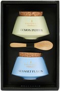 Kruidenmixset Lemon Pepper en zeezoutvlokken, 4-delig