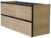 Mueller Sakura wastafelonderkast 100x45,2cm naturel eiken/mat zwart