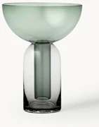 Mondgeblazen glazen vaas Torus, H 20 cm