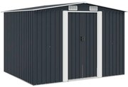 vidaXL Tuinberging 257x205x178 cm staal antraciet