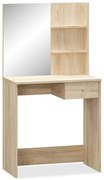 vidaXL Kaptafel 75x40x141 cm spaanplaat eikenkleur