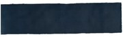Terre d'Azur Gerona wandtegel visgraat 7.5x30cm Royal Navy mat