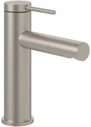 Villeroy & Boch Loop & Friends Eengreeps wastafelkraan met trekstang-afvoergarnituur - Matt Brushed Nickel (RVS) TVW10610215364