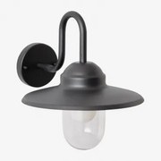 Quelar Buitenwandlamp Van Aluminium En Glas Zwart - Sklum