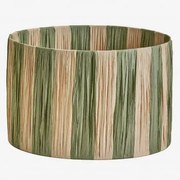 Lampenkap Ø30 Cm In Gevlochten Marsali-papier Leger Groen - Sklum
