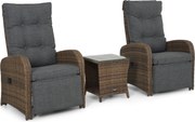 Bistroset   Wicker Taupe Domani Furniture Relaxa