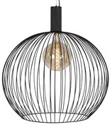 Design hanglamp rond zwart 70 cm - Dos Modern E27 Binnenverlichting Lamp