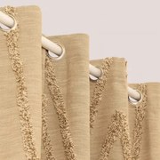 Jasper Katoenen Gordijn Bruin - Tarwe & 140 X 260 Cm - Sklum