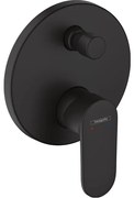 Hansgrohe Vernis afdekset badkraan met hendel mat zwart 71466670