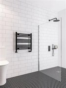 Eastbrook Wingrave handdoekradiator 60x60cm zwart mat 358W