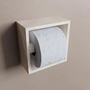 Mondiaz EASY Toiletrolhouder - CUBE 164 - 16x8.6x16cm - solid surface - Ostra m80112OS