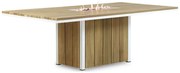 Lifestyle Garden Furniture Seaside Dining Vuurtafel X Aluminium/Teak/Aluminium/teak Wit