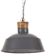 vidaXL Hanglamp industrieel E27 42 cm grijs