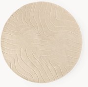 Rond handgetuft wollen vloerkleed Aaron