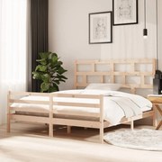 vidaXL Bedframe massief hout 180x200 cm 6FT Super King