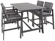 Lesli Living  Barset - Malibu - Antraciet - Aluminium - Lesli Living