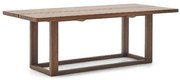 Kave Home Sashi Japandi Design Eettafel Donker Teak Hout - 220 X 100cm.