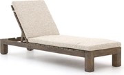 + 15% kassakorting | Verstelbaar ligbed ROUGH  | Teakhout | Old Teak Greywash/Taupe - Naturel - Bruin | Ligstoel tuin | Strandbed  | Kees Smit Tuinmeubelen