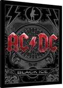 Ingelijste poster AC/DC - Black Ice