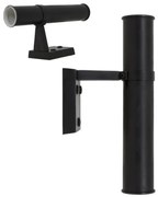 Muurlamp Bayport Antiek Zwart up en down