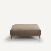 XL voetenbank in fluweel, Oscar, ontwerp E. Gallina