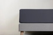 Emma Topper Cover Cotton 090x200 Dark grey