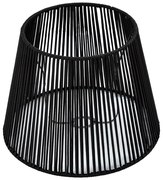 Buiten lampenkap met zwart touw IP54 40/28/30 - Jayla