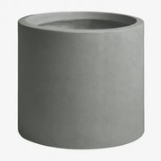 Aurevi Betonnen Buitenbloempot Ø30 Cm & Grijs – Koel - Sklum