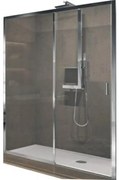 Novellini Douchedeur 1 schuifdeur met antikalkbehandeling LUN2PH102D-1B