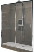 Novellini Douchedeur 1 schuifdeur met antikalkbehandeling LUN2PH102D-1B