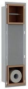 Fortifura Calvi Inbouw Reserve- en toiletrolhouder - Geborsteld koper PVD (Koper) SW1126050/SW1126055