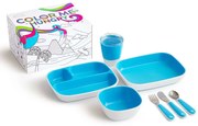 Munchkin 7-delige Eetset Color Me Hungry blauw