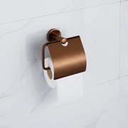 Fortifura Calvi - toiletrolhouder - met klep - Geborsteld koper PVD (Koper) SW1183148