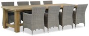 Tuinset 8 personen 300 cm Wicker Grijs Garden Collections Dublin/Fourmile