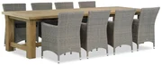 Tuinset 8 personen 300 cm Wicker Grijs Garden Collections Dublin/Fourmile