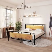 vidaXL Bedframe metaal 180x200 cm