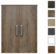 Sanicare kolomkast met luxe chromen greep 67x90x32cm truffel