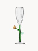 Handgemaakte champagneglas Botanica