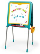 Smoby Kindertekenbord turquoise en geel