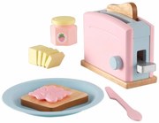 KidKraft Speelgoed broodrooster pastelkleurig 8-delig 63374