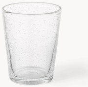 Mondgeblazen Bubble waterglazen met decoratieve luchtbellen, 4 stuks