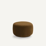 XL poef, in fluweel, Rosebury, ontwerp door Emmanuel Gallina