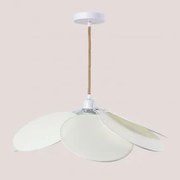 Okai Style Hanglamp Van Katoen Gebroken Wit & Ø60 Cm - Sklum