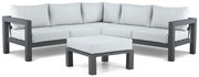 Hoek loungeset 5 personen Aluminium Grijs  Lifestyle Garden Furniture Luca