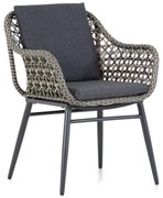 Tuinstoel Wicker Taupe-naturel-bruin Lifestyle Garden Furniture Dolphin mixed black/taupe
